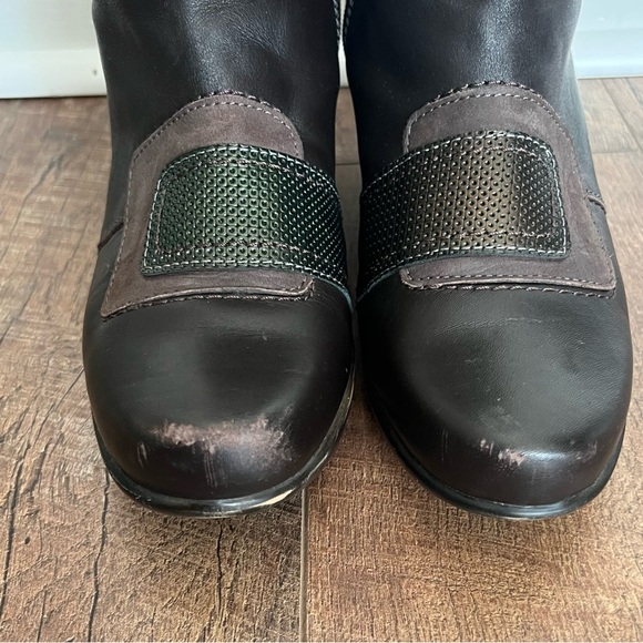 Naot Paradise Brown Suede & Leather Mid-Calf Boot, Size 8 US // 39 EU - Picture 12 of 16